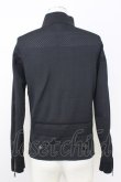 画像2: 5351pour les Hommes / knit blouson シングルライダースジャケット 44 ブラック T-25-07-08-018-53-ja-YM-ZT153 (2)