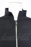 画像4: 5351pour les Hommes / knit blouson シングルライダースジャケット 44 ブラック T-25-07-08-018-53-ja-YM-ZT153 (4)
