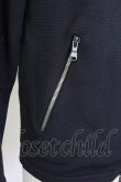 画像5: 5351pour les Hommes / knit blouson シングルライダースジャケット 44 ブラック T-25-07-08-018-53-ja-YM-ZT153 (5)