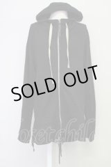 画像: KMRii / Serpent Cross Damage Hoodie　パーカー ONE ブラック T-25-07-17-017-KM-to-YM-ZT256