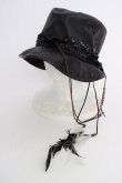 画像1: VAMPADDICT / HYDEE HAT  ブラック T-25-07-17-037-VA-za-YM-ZT (1)