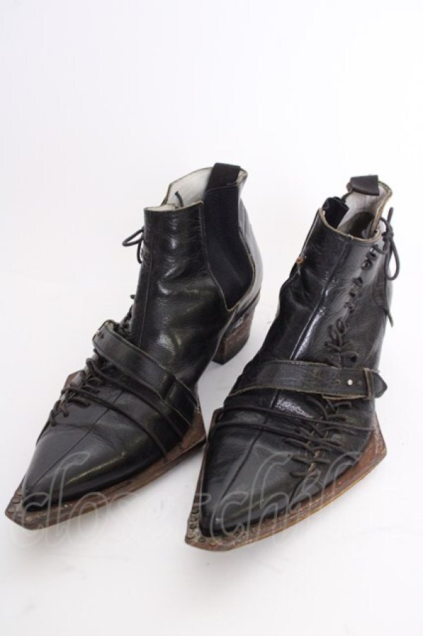 Hiromu Takahara / レースアップレザーシューズ 約27cm ブラック
