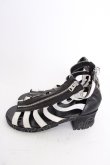 画像3: CIVARIZE / レザーグラディエーターサンダル 42（約27.5cm） ブラックｘホワイト T-25-07-17-045-CI-sho-YM-ZT (3)