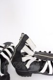 画像5: CIVARIZE / レザーグラディエーターサンダル 42（約27.5cm） ブラックｘホワイト T-25-07-17-045-CI-sho-YM-ZT (5)