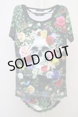 画像: CIVARIZE / フラワースカルTEE&総柄タンク2Pセット 44 ブラックｘマルチ T-25-07-17-009-CI-to-YM-ZT239