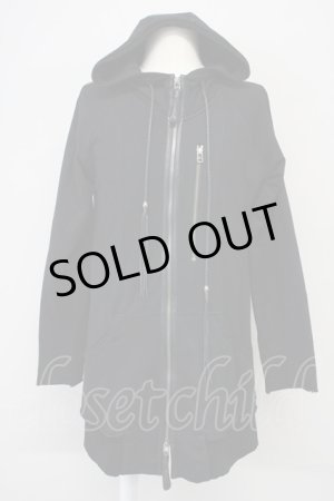 画像: KMRii / Pocket Leather Piping Hoodie　パーカー 1 ブラック T-25-07-25-023-KM-to-YM-ZT