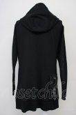 画像2: KMRii / Pocket Leather Piping Hoodie　パーカー 1 ブラック T-25-07-25-023-KM-to-YM-ZT (2)