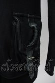 画像10: KMRii / Pocket Leather Piping Hoodie　パーカー 1 ブラック T-25-07-25-023-KM-to-YM-ZT (10)