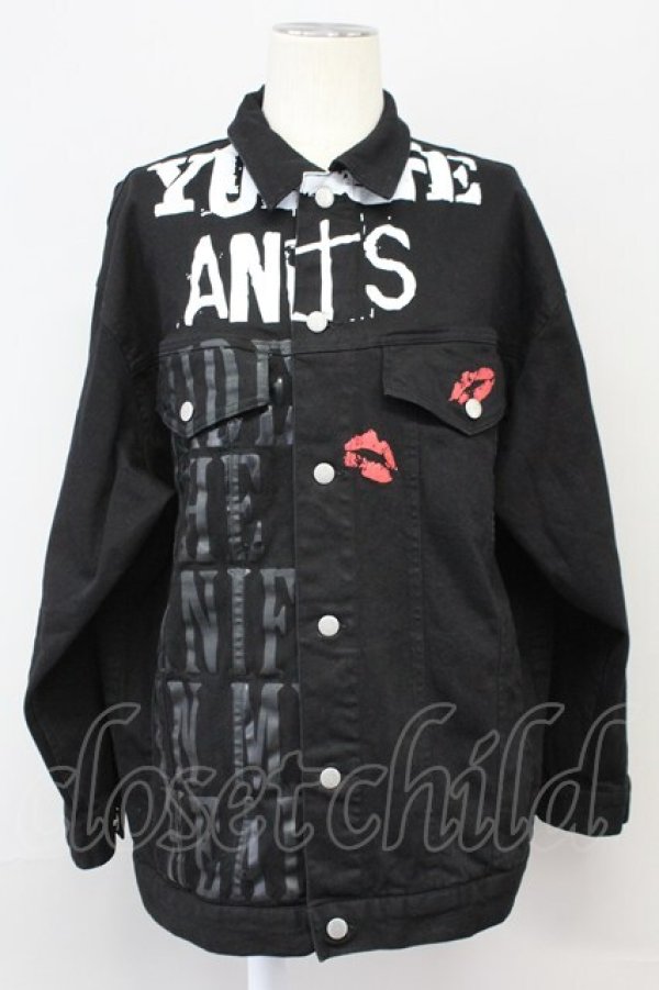画像1: SWITCHBLADE / GRAPHIC PRINT DENIM ジャケット S ブラック T-25-07-25-026-SW-ja-YM-ZT (1)