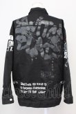 画像2: SWITCHBLADE / GRAPHIC PRINT DENIM ジャケット S ブラック T-25-07-25-026-SW-ja-YM-ZT (2)