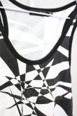 画像3: CIVARIZE / Thwartアシンメトリージオメトリック総柄タンクトップ 46 ブラックｘホワイト T-25-07-25-001-CI-to-YM-ZT (3)