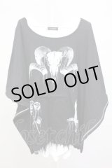 画像: CIVARIZE / 脇ZIPポンチョ＋タンクSET F ブラックｘホワイト T-25-07-25-007-CI-to-YM-ZT