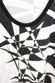画像5: CIVARIZE / Thwartアシンメトリージオメトリック総柄タンクトップ 46 ブラックｘホワイト T-25-07-25-001-CI-to-YM-ZT (5)