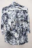 画像2: FUGA / ボタニカル七分袖シャツ 44 ホワイトｘブラック T-25-07-25-013-FU-sh-YM-ZT (2)