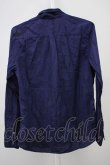 画像2: GOSTAR DE FUGA / ムラ染め加工コットンリネンシャツ 44 ネイビー T-25-07-25-015-GO-sh-YM-ZT (2)