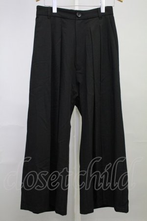 画像: NO ID. BLACK /  ハカマトラウザーズパンツ 2 ブラック T-25-07-30-017-NO-pa-YM-ZT
