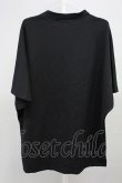 画像2: NO ID. / ドルマンスリーブモックネックTシャツ ONE ブラック T-25-07-30-004-NO-ts-YM-ZT (2)