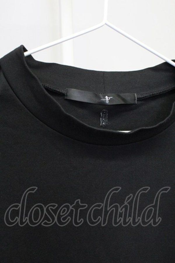 画像3: NO ID. / ドルマンスリーブモックネックTシャツ ONE ブラック T-25-07-30-004-NO-ts-YM-ZT (3)