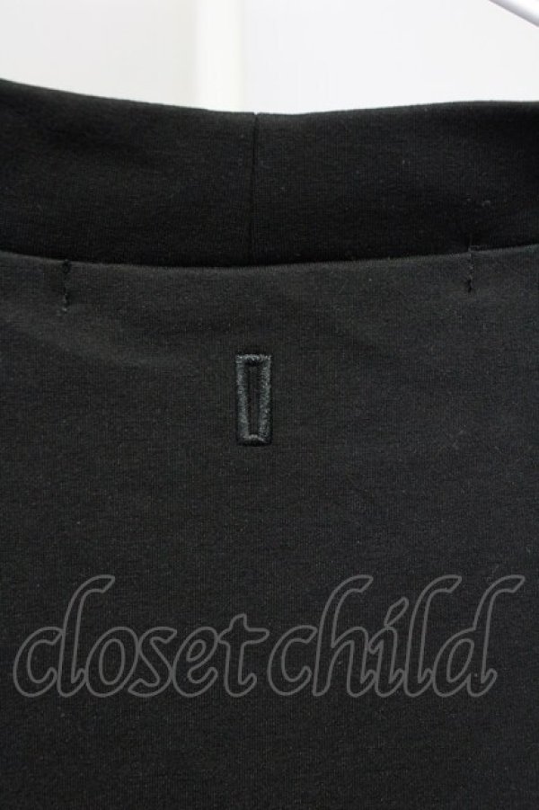 画像5: NO ID. / ドルマンスリーブモックネックTシャツ ONE ブラック T-25-07-30-004-NO-ts-YM-ZT (5)