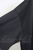 画像4: NO ID. BLACK /  レイヤードスラッシュZIP BIG Tシャツ ONE ブラックｘグレー T-25-07-30-005-NO-to-YM-ZT (4)