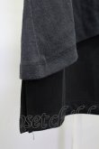画像5: NO ID. BLACK / アシンメトリーレイヤードタンクトップ ONE ブラックｘブラック T-25-07-30-001-NO-to-YM-ZT (5)