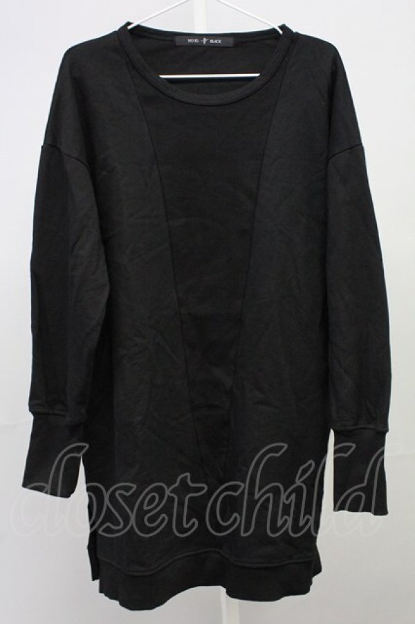 画像1: NO ID. BLACK / BIGガゼットプルオーバー ONE ブラック T-25-07-30-010-NO-to-YM-ZT (1)