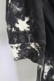 画像6: FUGA / タイダイブリーチ五分袖パーカー 44 ブラック T-25-07-30-011-FU-to-YM-ZT (6)