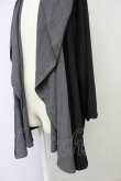 画像3: NO ID. BLACK / ドレープフードガウン ONE グレーｘブラック T-25-07-30-012-NO-to-YM-ZT (3)