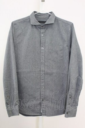 画像: GOSTAR DE FUGA / ショートカラーストレッチシャツ 44 グレー T-25-08-06-020-GO-sh-YM-ZT107