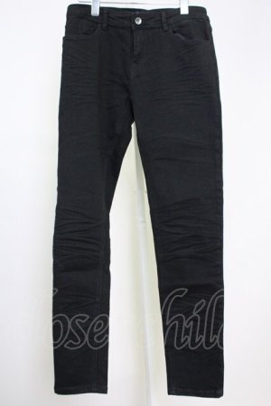 画像: CavariA / 立体加工ストレッチデニムパンツ 46 ブラック T-25-08-06-037-Ca-pa-YM-ZT109