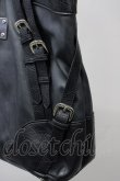 画像3: TORNADO MART / デニムライクベルテッドトートバッグ  ブラック T-25-09-03-024-TO-ba-YM-ZT (3)