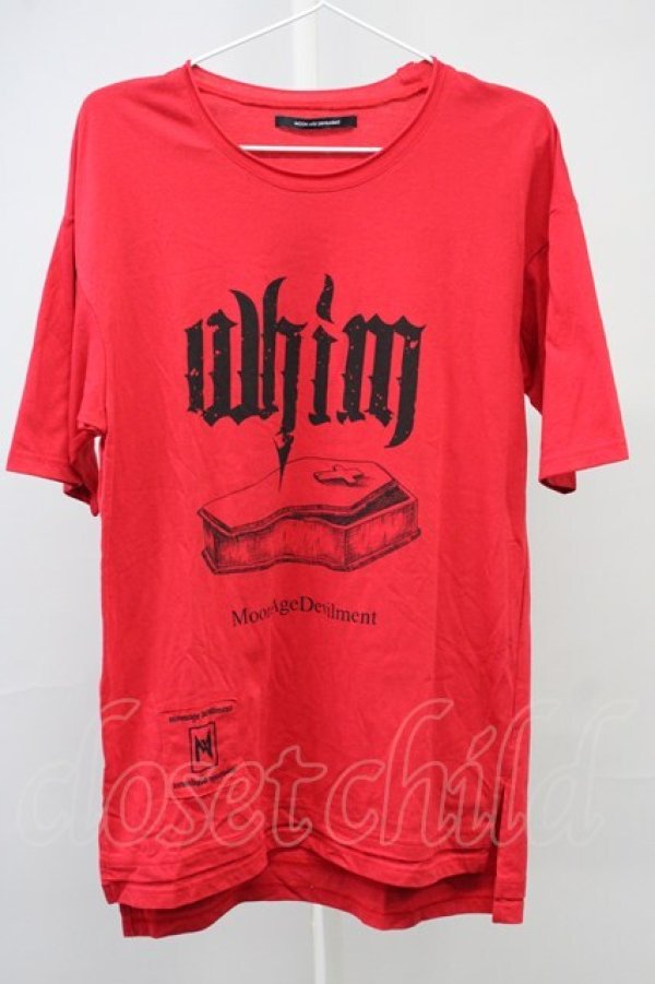 画像1: Moonage Devilment（清春） / COFFIN Tシャツ 44 レッド T-25-09-03-006-0-ts-YM-ZT (1)