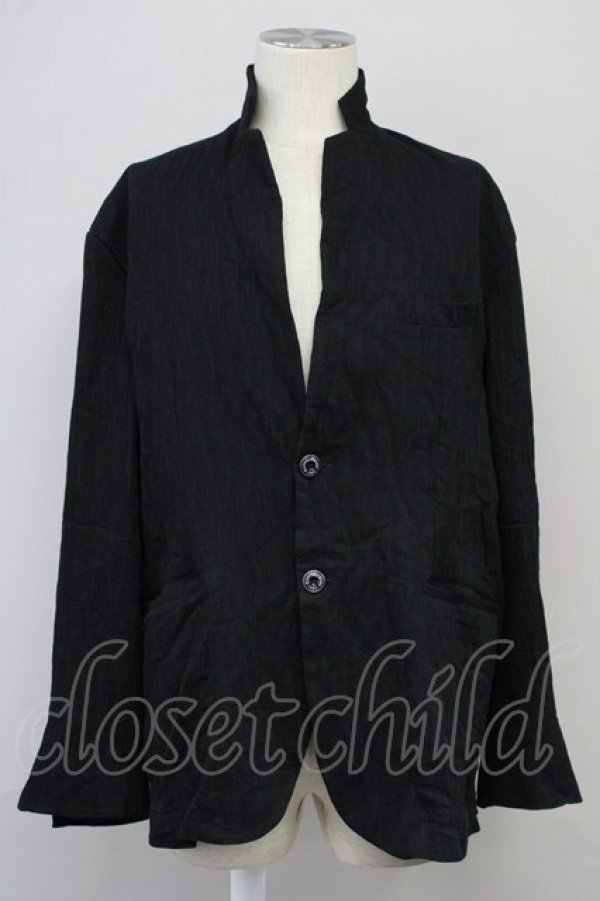 画像1: BUFFALO BOBS / PLEATS-TAILORED(プリーツテーラード)テーラードジャケット 3-4 ブラック T-25-09-03-018-BU-ja-YM-ZT (1)