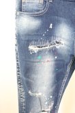 画像5: CavariA / ペイントリペアダメージスキニーデニムパンツ 44 インディゴ T-25-09-11-045-Ca-pa-YM-ZT (5)