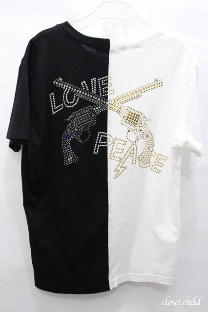 【SALE】roar Tシャツ.FREEDOM/CN/PIS/L&P /ホワイトｘブラック/1  O-20-09-14-016w-1-ts-ro-m-YM-ZT123
