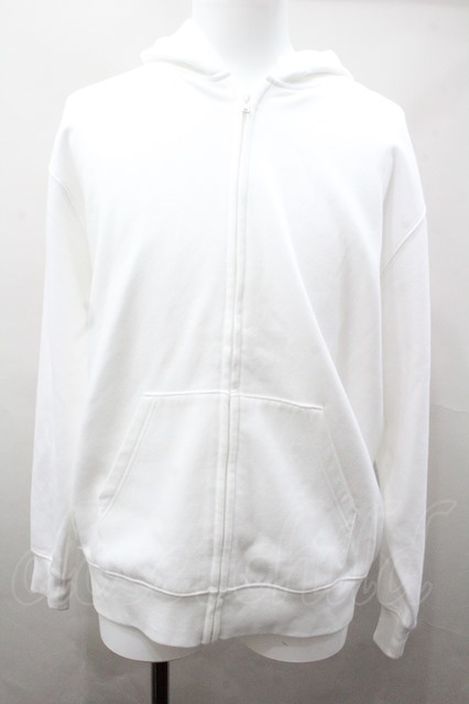 【SALE】NieR CLOTHINGパーカー.龍プリント裏起毛 /ホワイト/XL O-22-04-30-055-SE-to-YM-ZT275