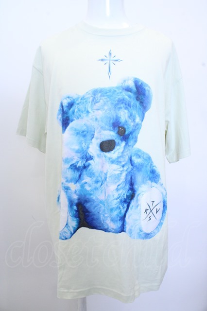 TRAVAS TOKYO furry bear クマ Tシャツ ブラック ブルー